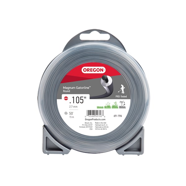 Oregon Magnum Gatorline Round Trimmer Line, .105" by 50' Donut 69-196 - main